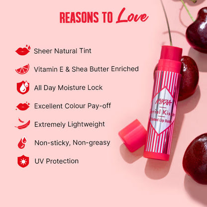 NYKAA Serial Kisser Tinted Lip Balm - Cherry Red 4.8 GRAM