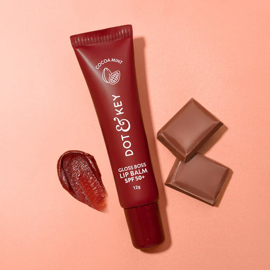 Dot & Key Cocoa Mint Gloss Boss Vitamin C + E Spf 50 Lip Balm 12 GRAM