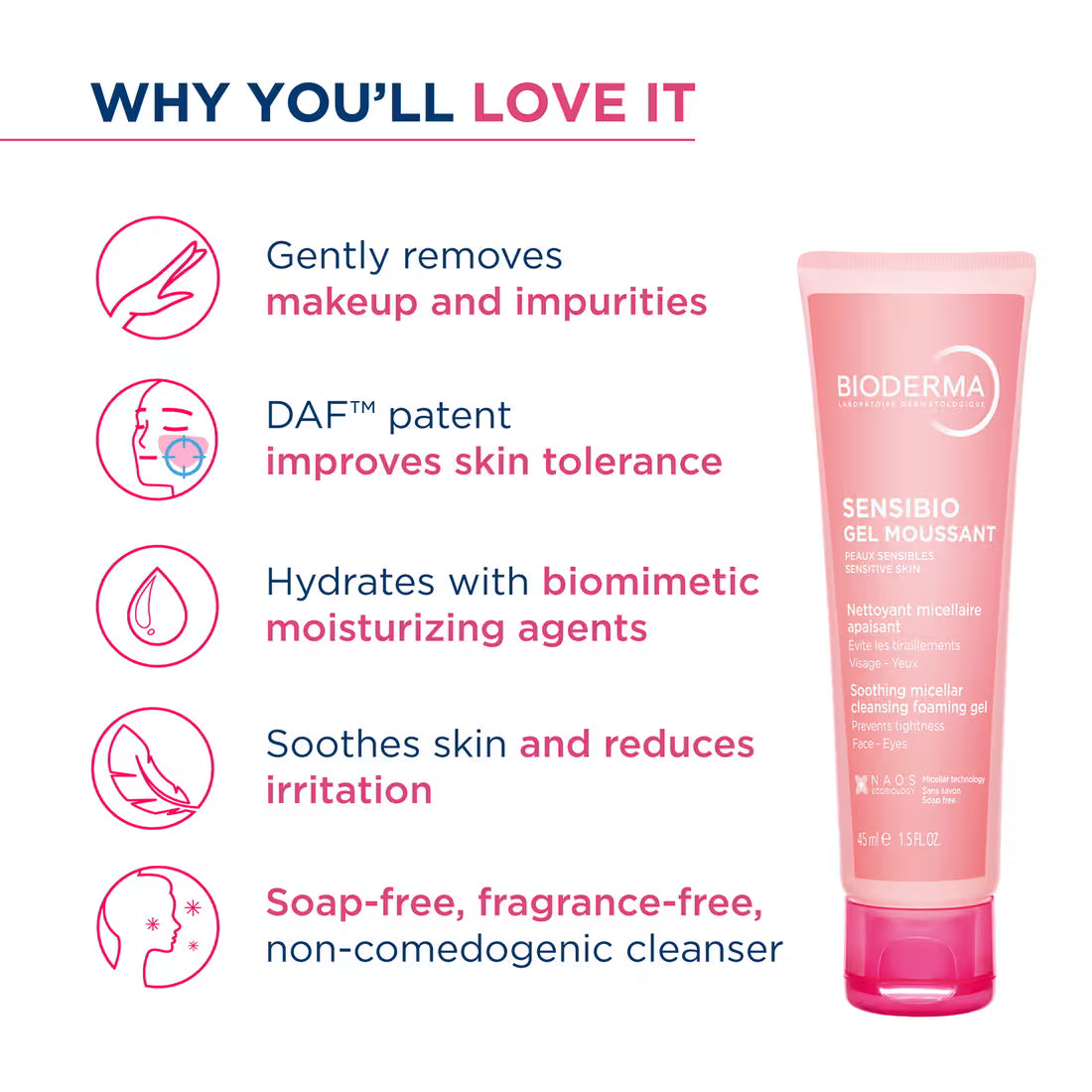 Bioderma Sensibio Moussant Gel 45 MILLI_LITRE