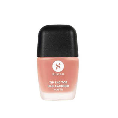 Sugar Cosmetics Tip Tac Toe Nail Lacquer Matte - 39 Peach Party 9 MILLI_LITRE