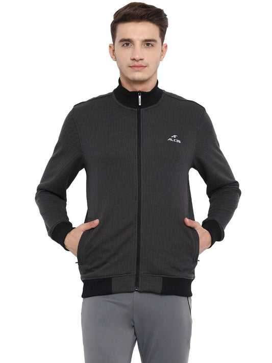 Alcis Men Black Solid Bomber Jacket ECMJBMJK0081-S