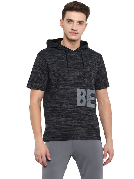 Alcis Men Printed Black Sweatshirts