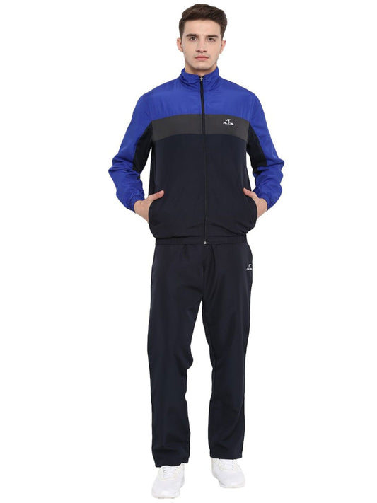 Alcis Men Colourblocked Black Tracksuits