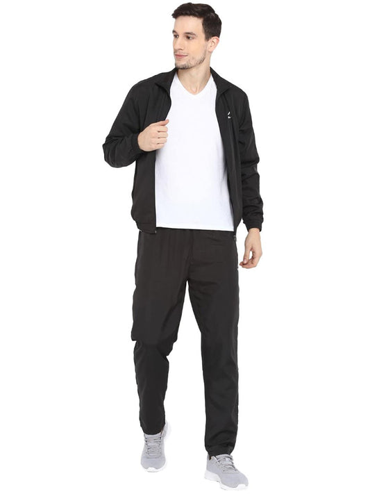 Alcis Sprint Black Solid Tracksuit