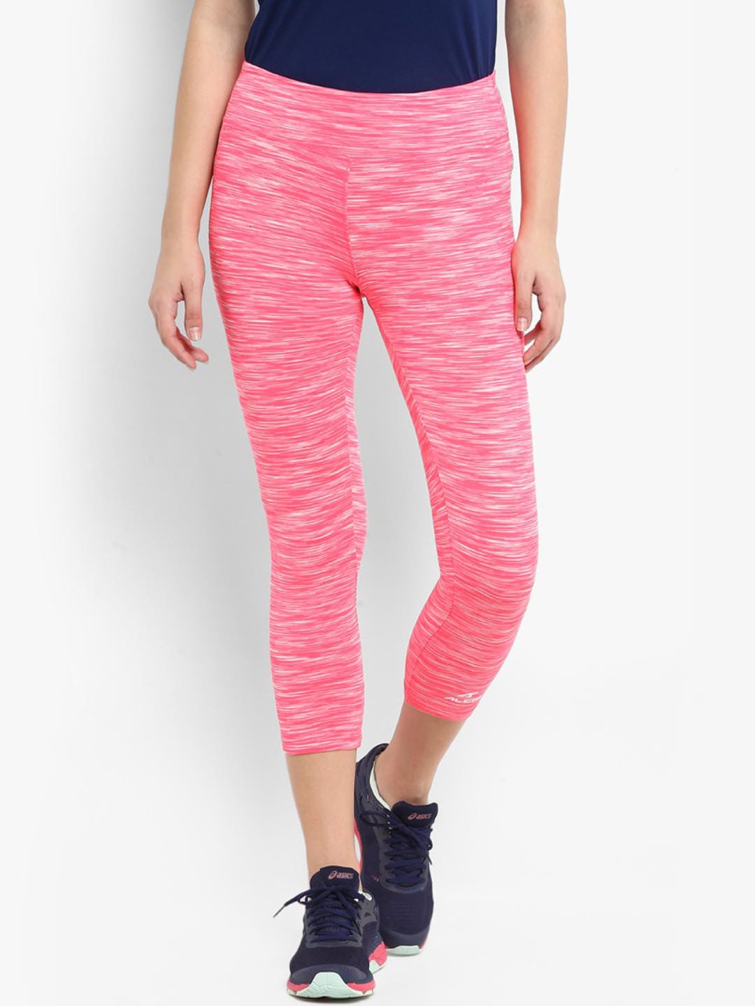 Alcis  Womens Solid Pink Capri ECWLG001261