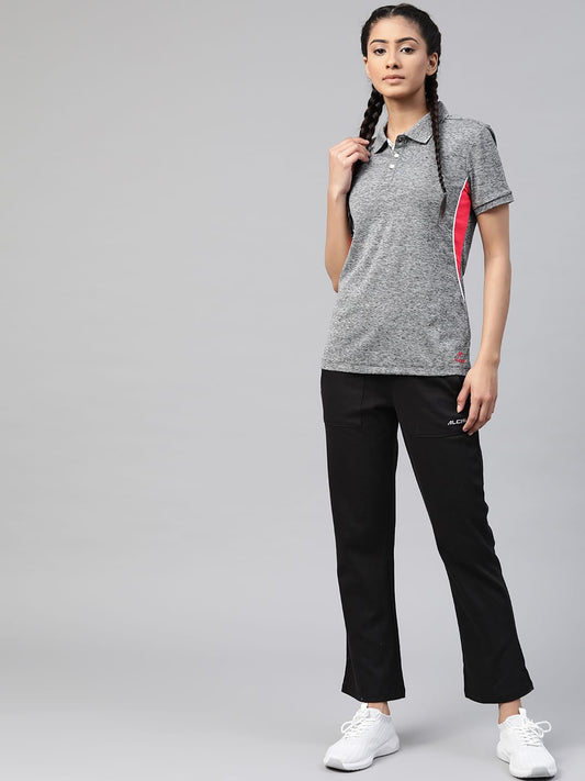 Alcis Women Black Solid Track Pants