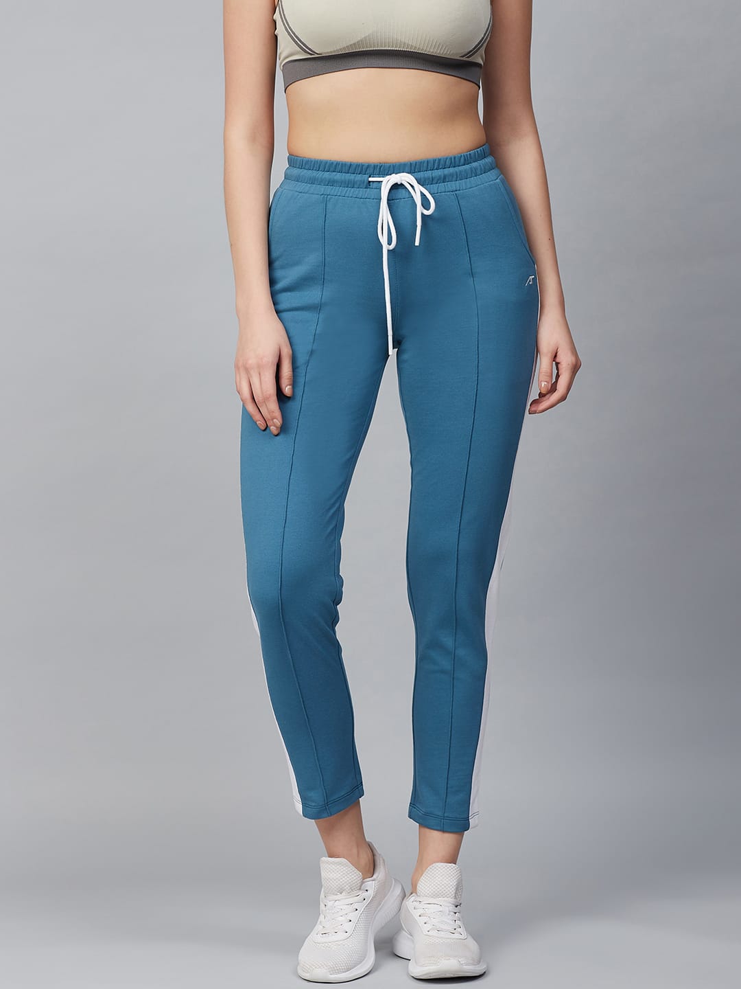 Alcis Women Blue Solid Track Pants