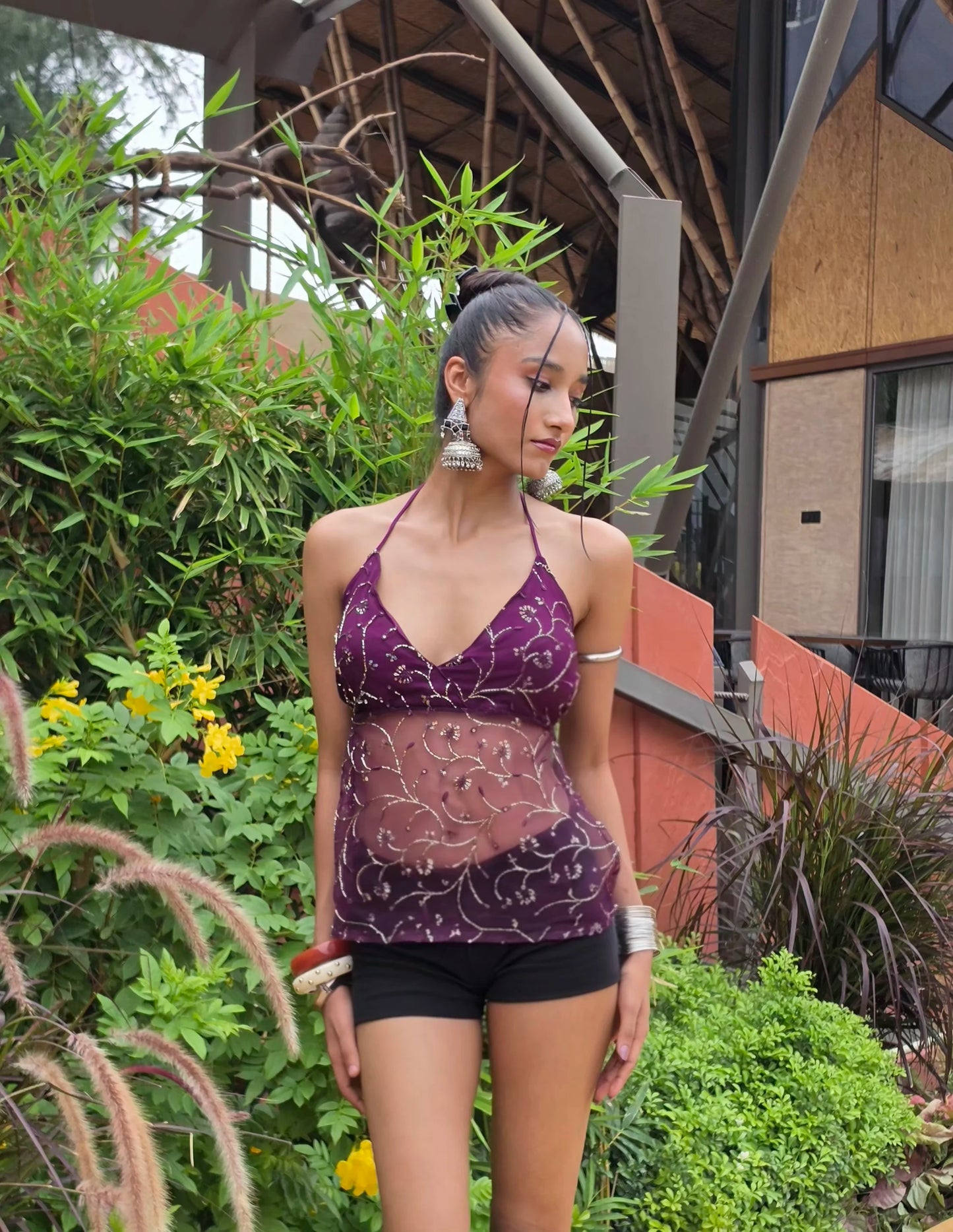 Jamun Colada backless Top