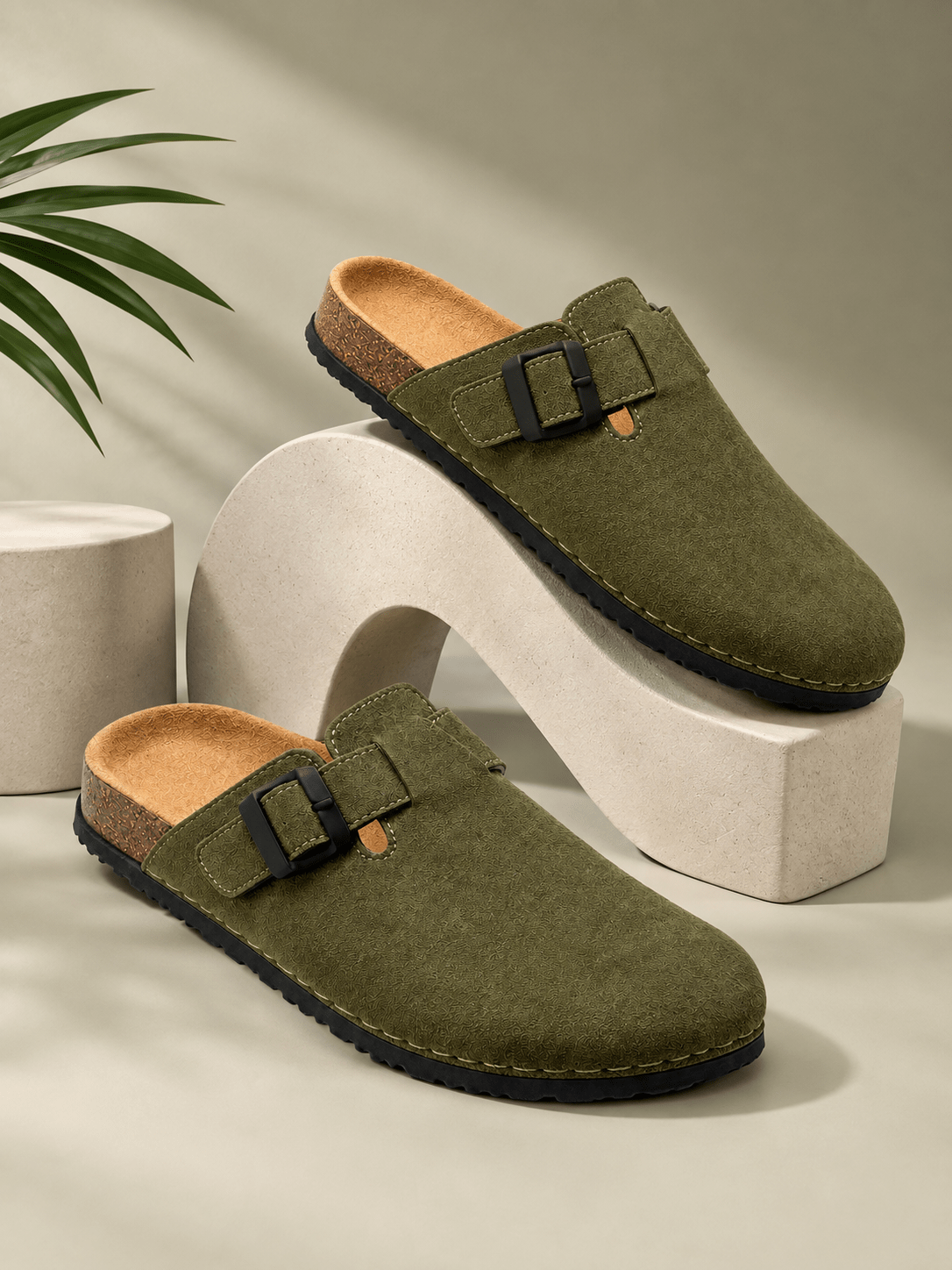 EVERGREEN BLISS - Daily Aesthetic Suede Clogs - Volton - 