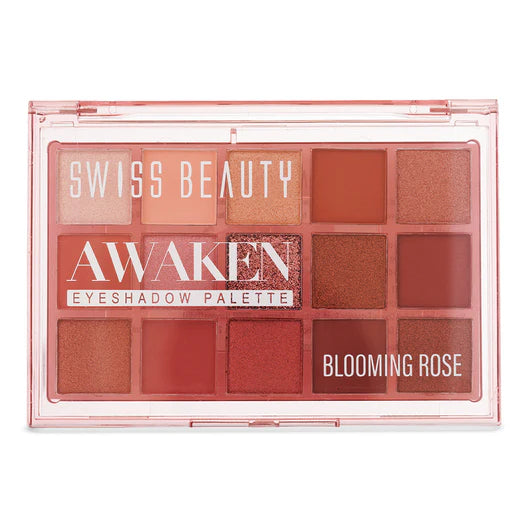 Swiss Beauty AWAKEN Eyeshadow Palette - Blooming Rose 11g