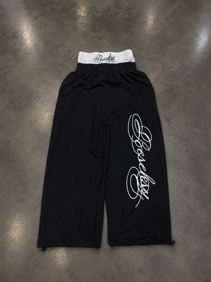 Scriptline Black Baggy Pants
