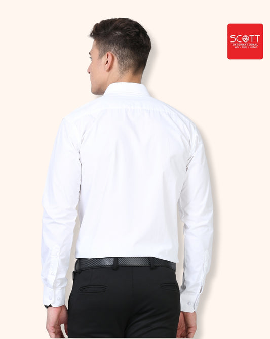 Solid Full Sleeves Wrinkle Free Mens Shirts