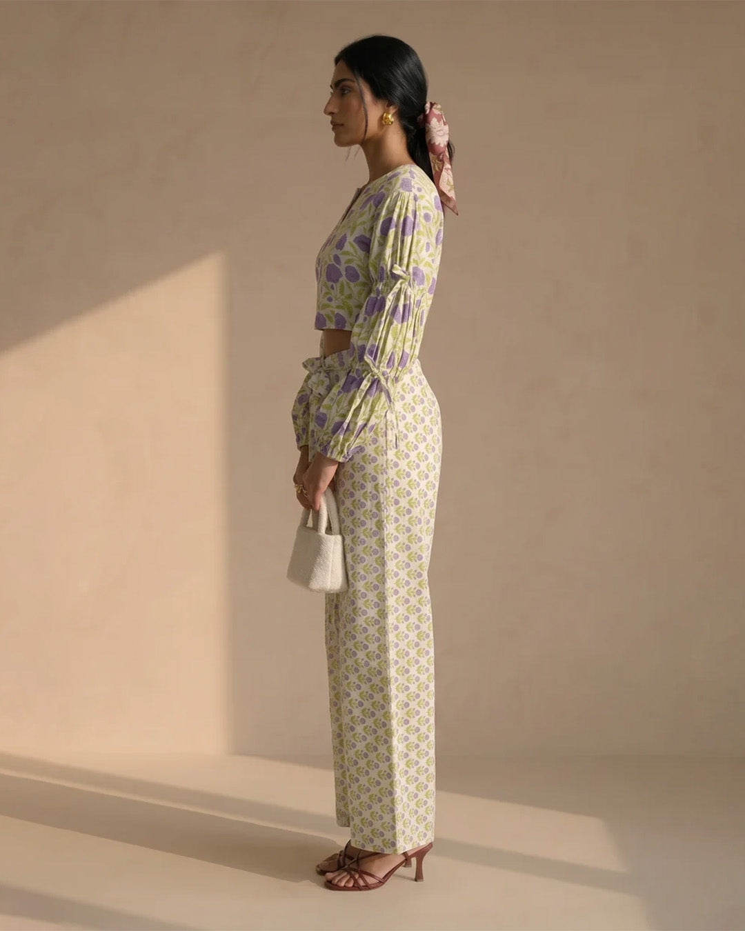 Yellow Floral Cotton Co-ord
