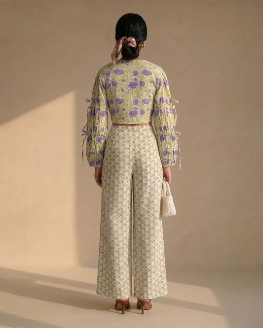 Yellow Floral Cotton Co-ord