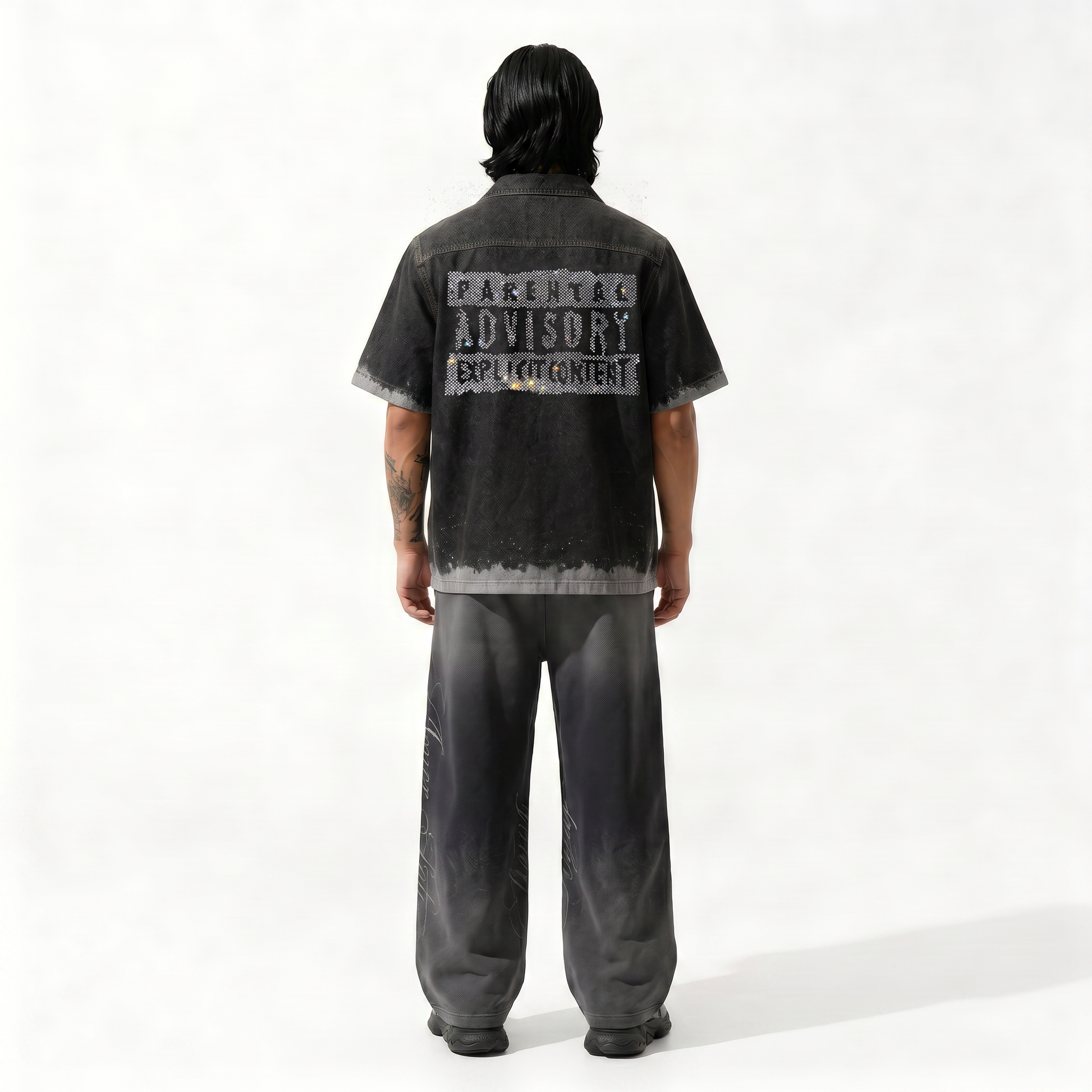 Black Advisory Denim Shirt — Stylera India