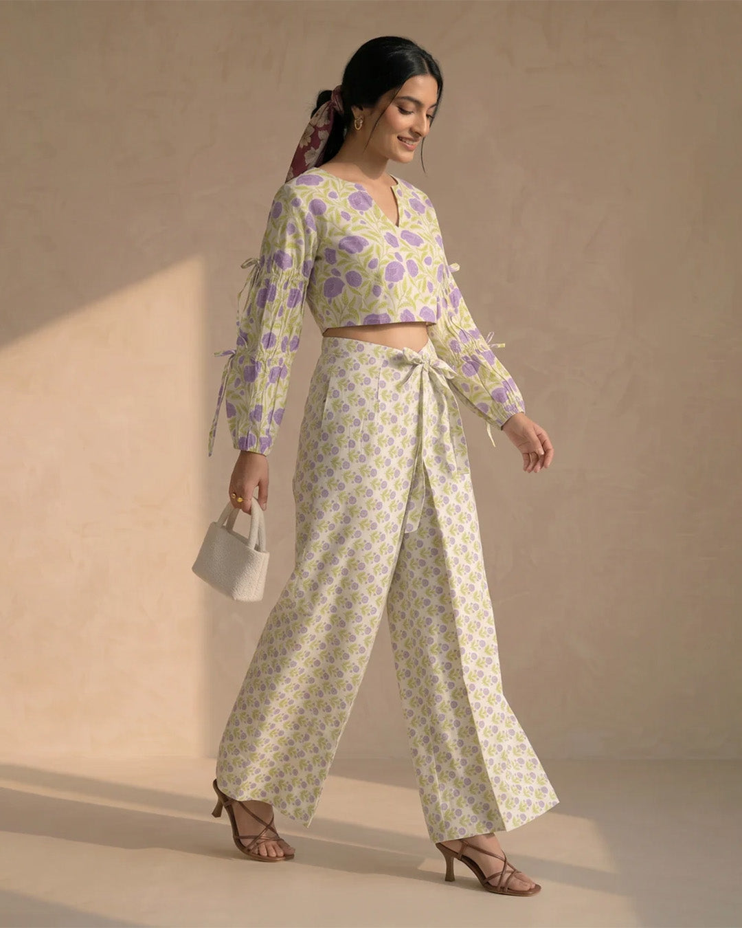 Yellow Floral Cotton Co-ord