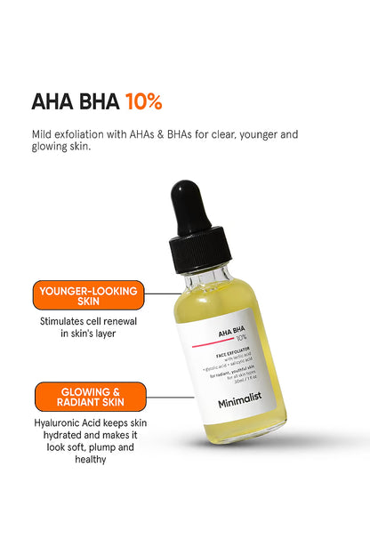 Minimalist 10% AHA BHA Face Exfoliating Serum 30 MILLI_LITRE