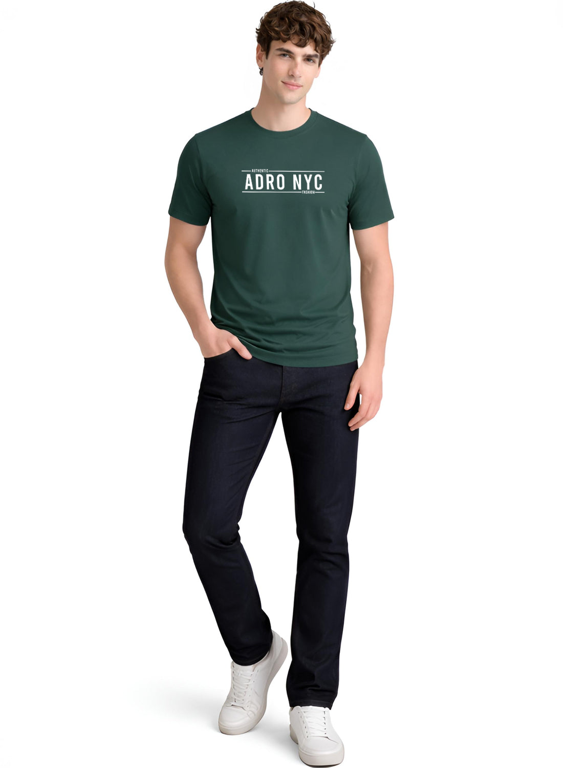 Adro Mens Branded Logo Printed T-Shirt | Typography Print 100% Cotton T shirt | Stylish Tee Summer Regular Fit Graphic Tshirt