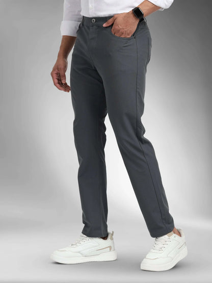 On The Move Office Pant-Stone Grey