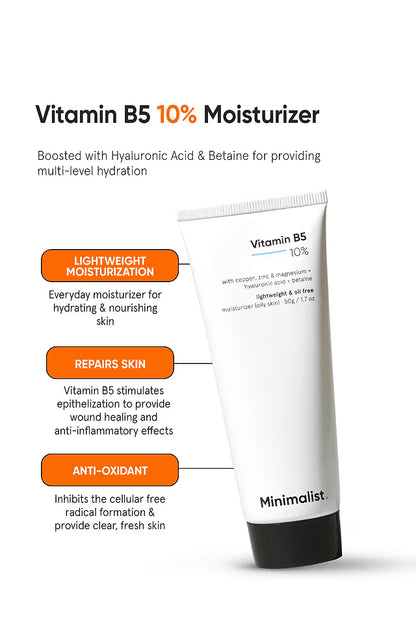 Minimalist 10% Vitamin B5 Oil Free Face Moisturizer 50 GRAM