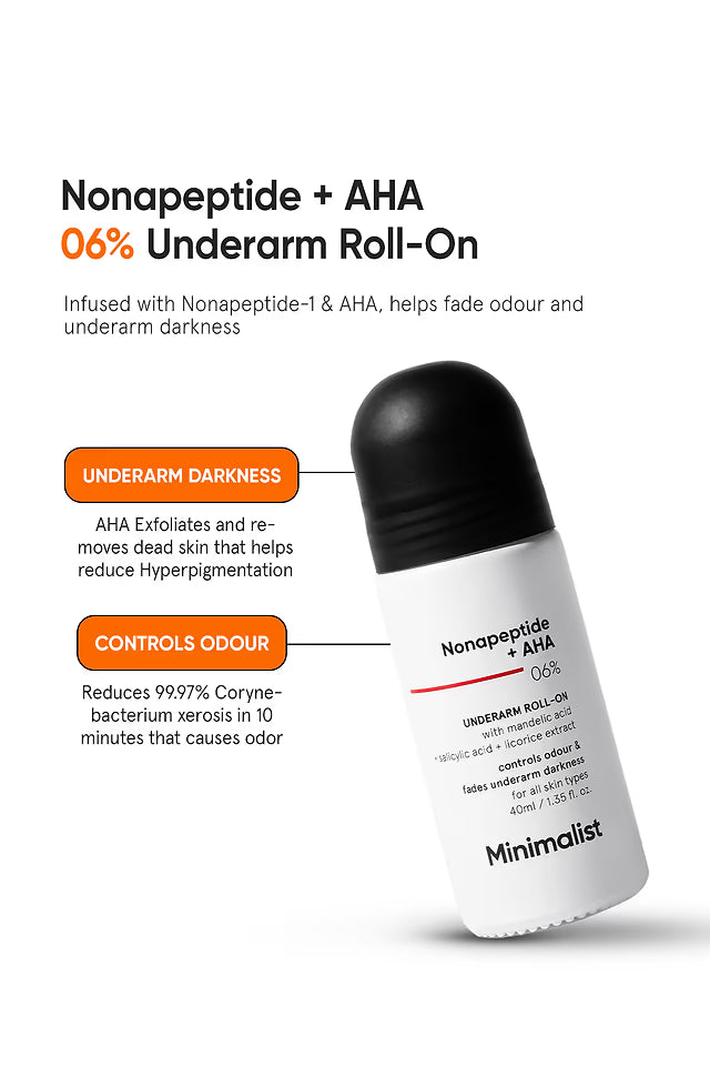 Minimalist 6% Nonapeptide+ AHA BHA Underarm Roll-On 40 MILLI_LITRE