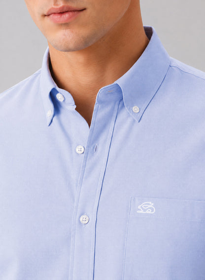 ADRO Premium Oxford Cotton Casual Shirt – Ice-Blue