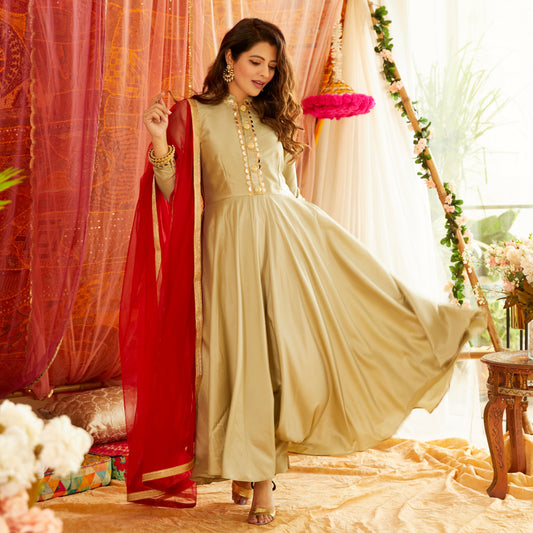 Pista Green Suit Set