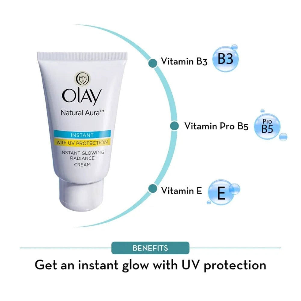 Olay Natural Aura Instant Glowing Radiance Cream 40 GRAM