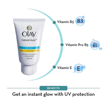 Olay Natural Aura Instant Glowing Radiance Cream 40 GRAM
