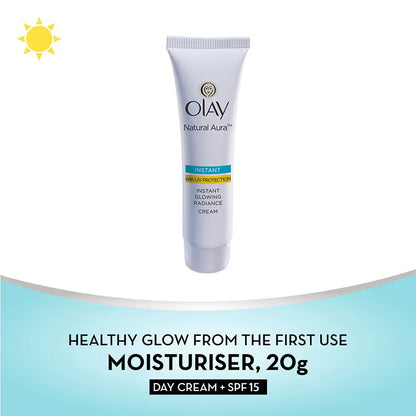 Olay Natural Aura UV Protection Instant Glowing Radiance Cream 20 GRAM