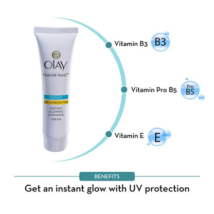 Olay Natural Aura UV Protection Instant Glowing Radiance Cream 20 GRAM