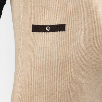 Beige Sweater Shift Dress