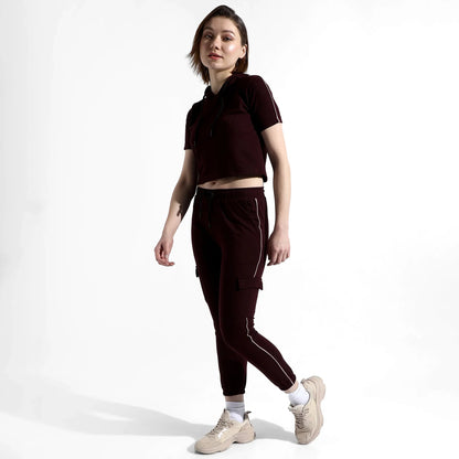 SOLID MAROON CO-ORDS SET
