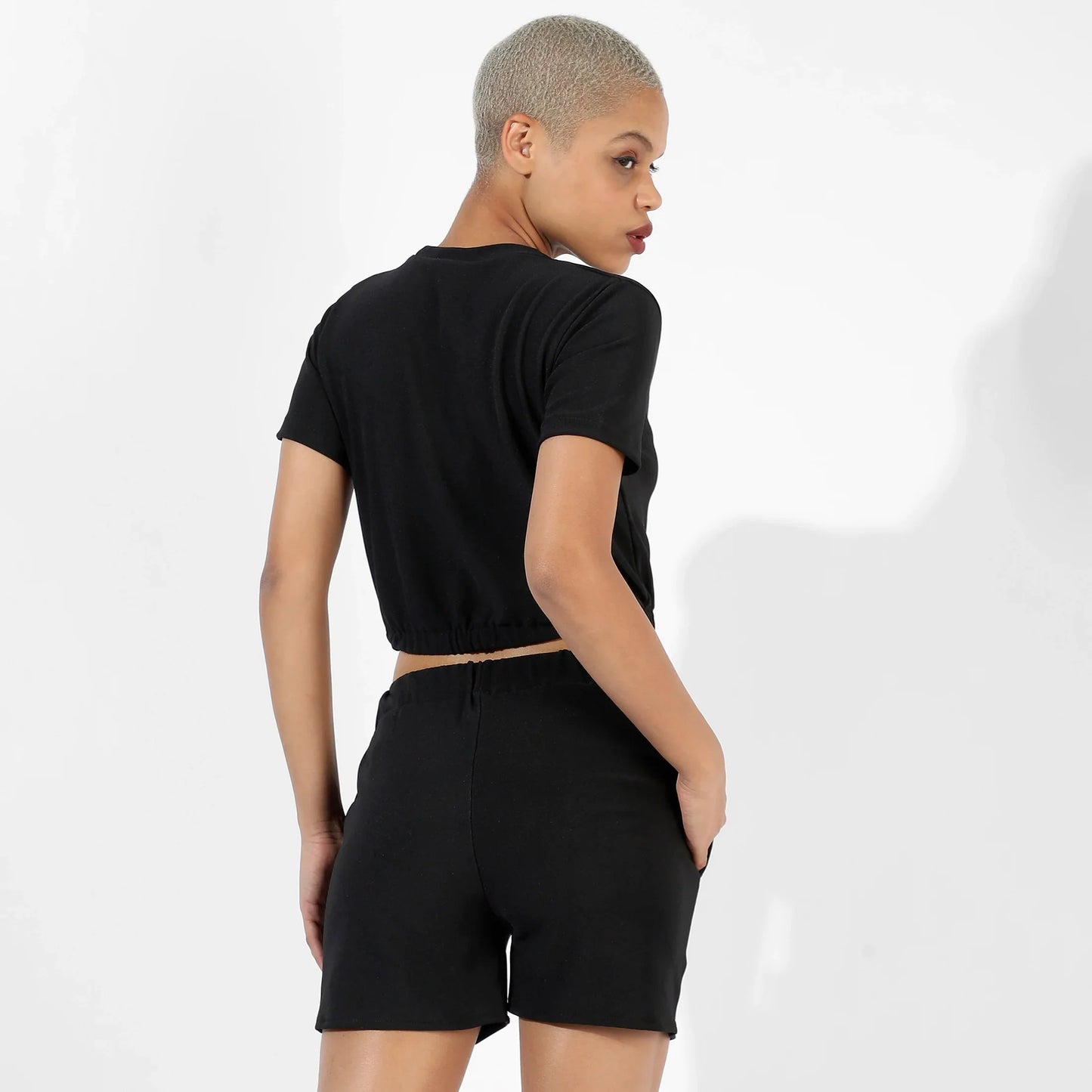 SOLID BLACK CO-ORDS SET