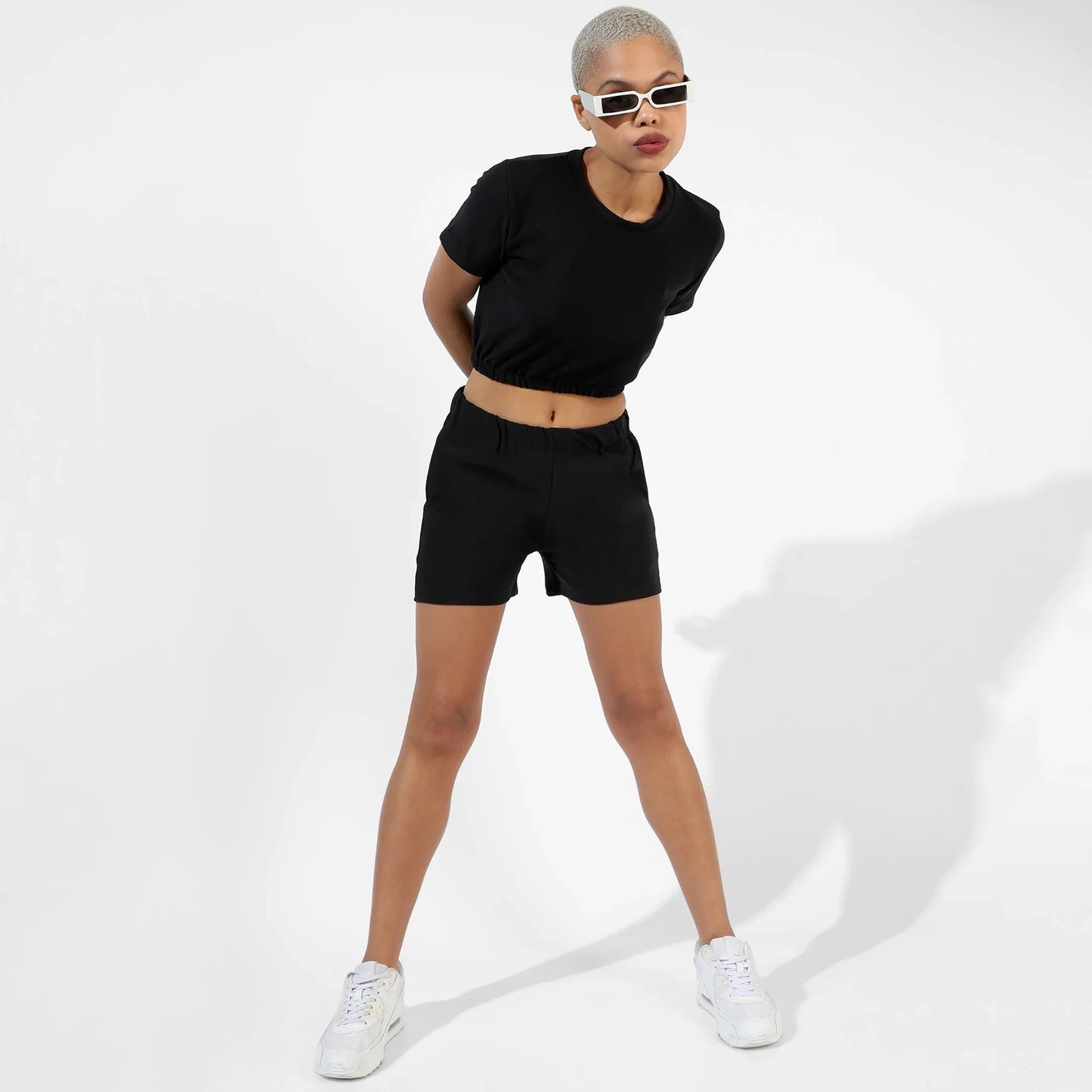 SOLID BLACK CO-ORDS SET