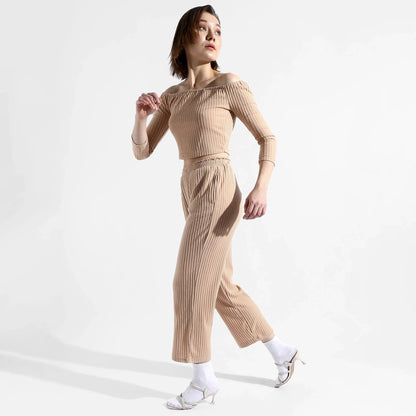 SOLID BEIGE CO-ORDS SET