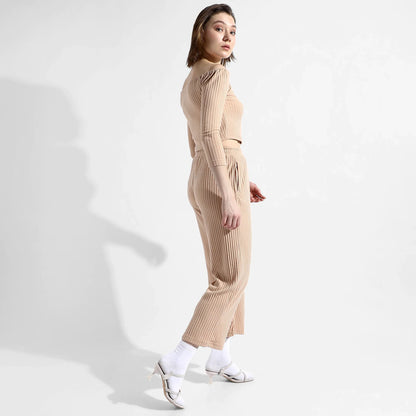 SOLID BEIGE CO-ORDS SET