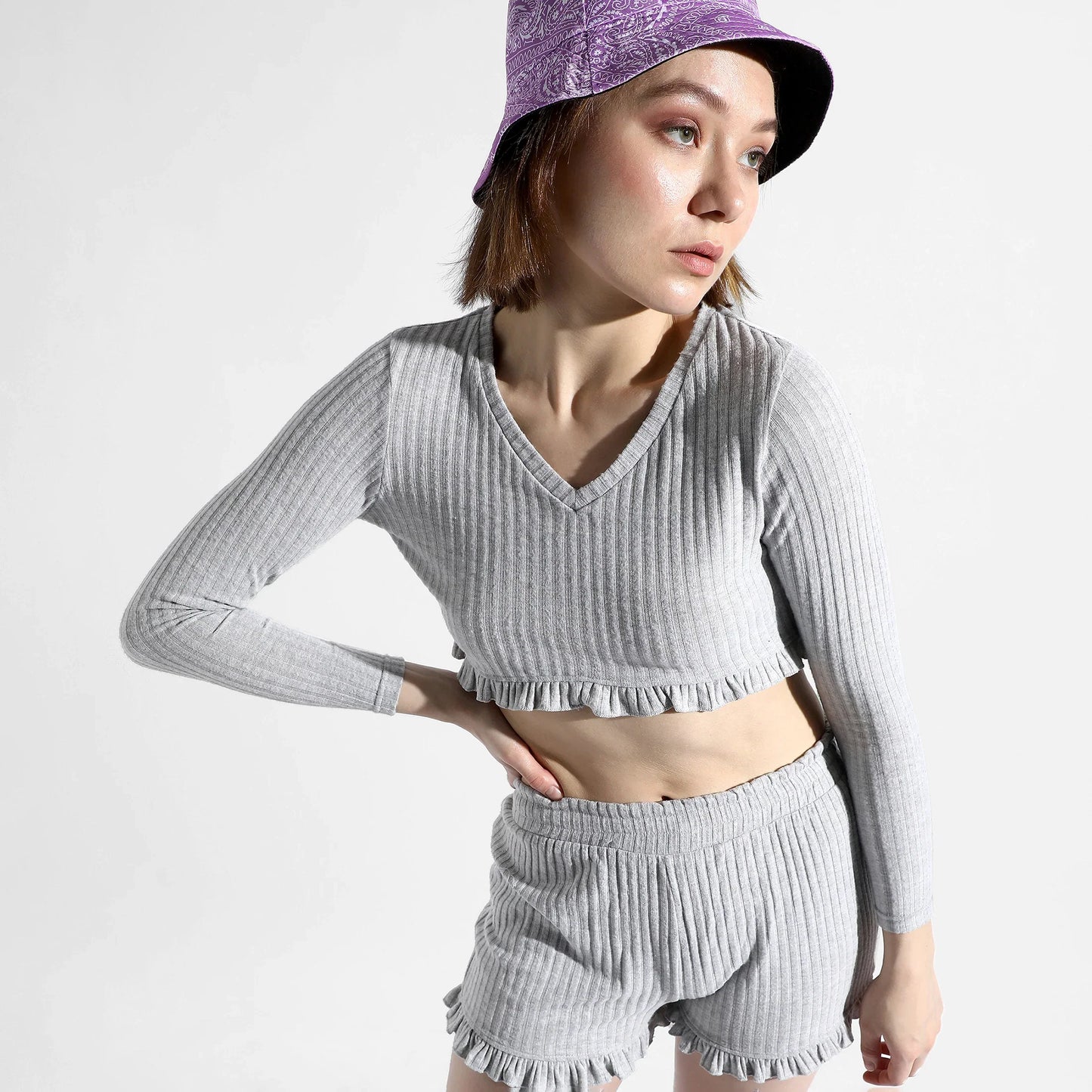 Solid Grey Co-Ord Set