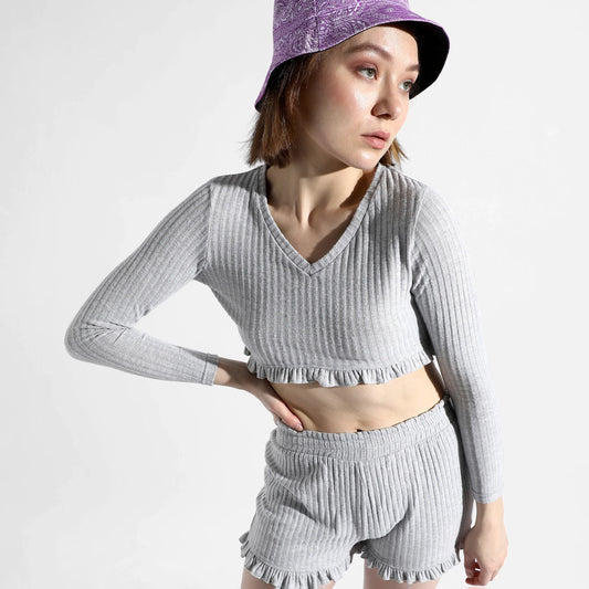 Solid Grey Co-Ord Set