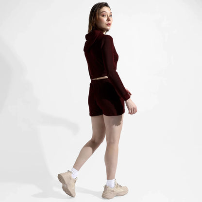 SOLID MAROON CO-ORDS SET