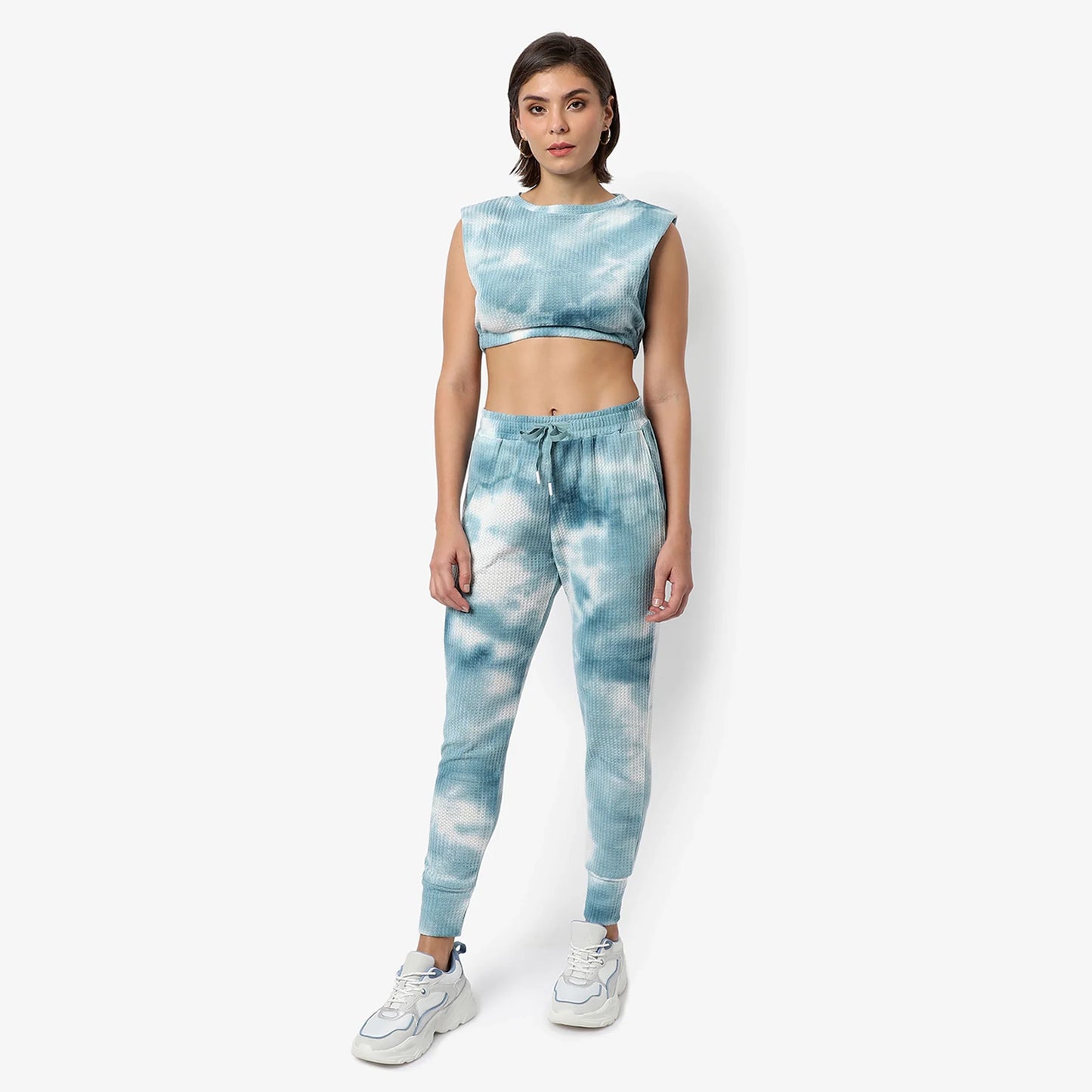 BLUE TIE-DYE CO-ORDS SET