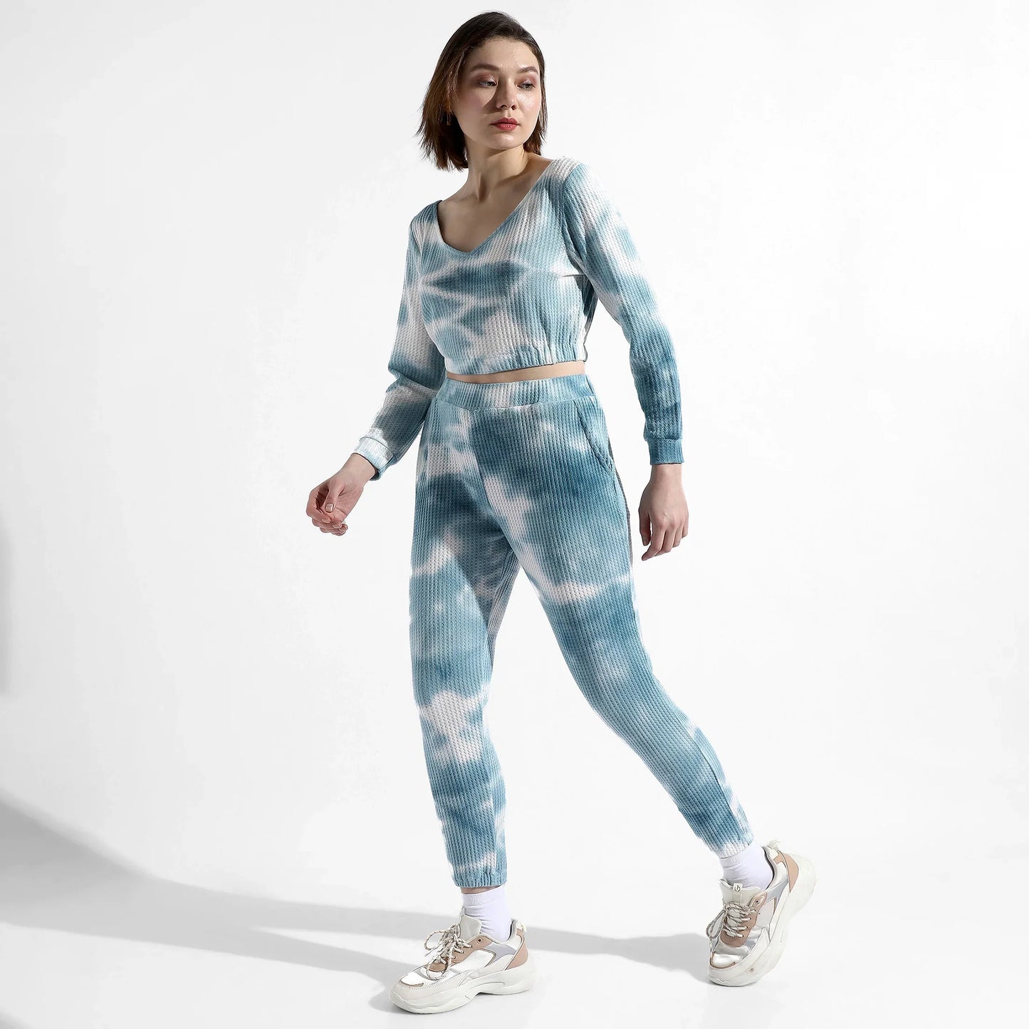 BLUE TIE-DYE CO-ORDS SET