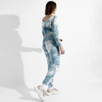 BLUE TIE-DYE CO-ORDS SET