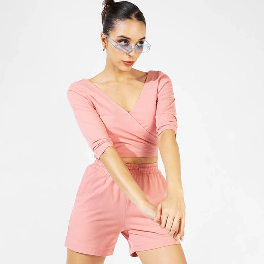 Solid Peach Co-Ord Set