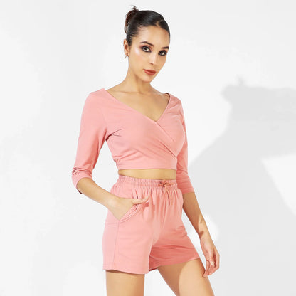 Solid Peach Co-Ord Set
