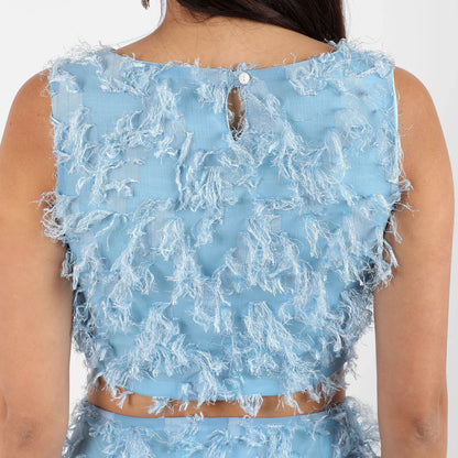 Light Blue All-Around Tassel Co-Ord Set