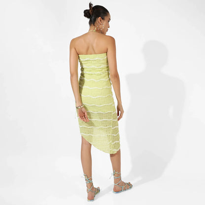 Yellow Halter Neck Dress