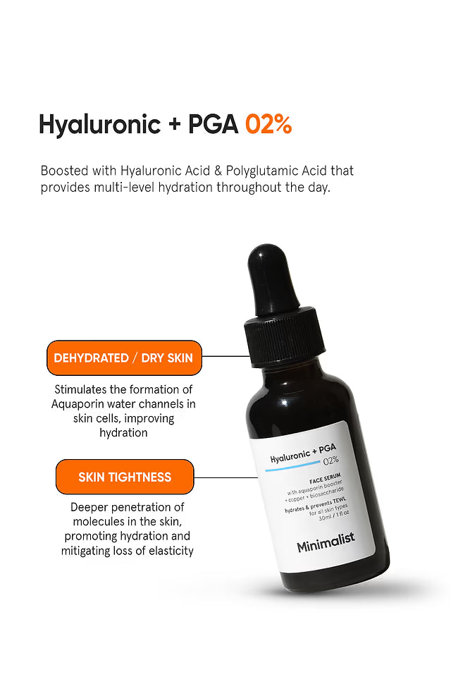 Minimalist Hyaluronic Acid+PGA 2% Face Serum 30 MILLI_LITRE