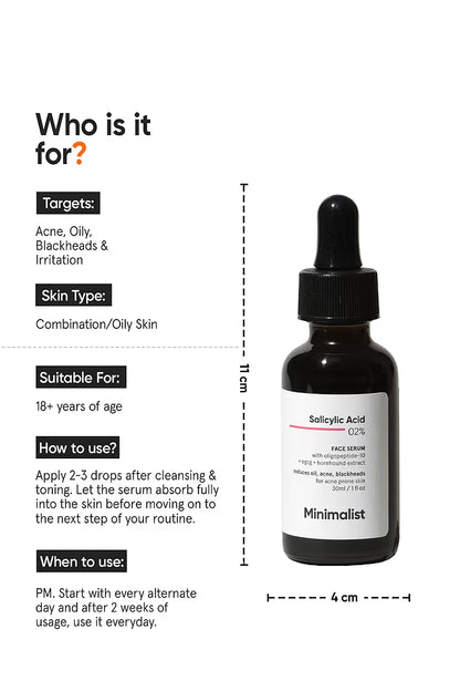 Minimalist 2% Salicylic Acid Face Serum 30 MILLI_LITRE