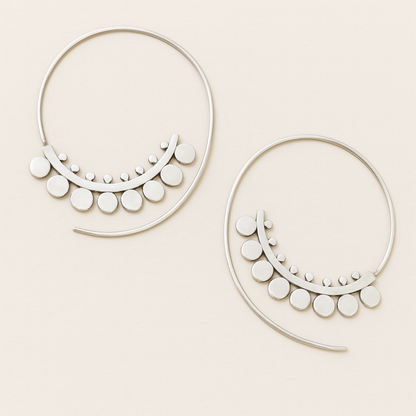 Boho Crescent Hoop Earrings JLT11592 Just Lil Things